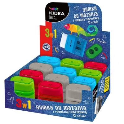 Opakowanie Gumka do mazania z temperówką (12szt) l KIDEA