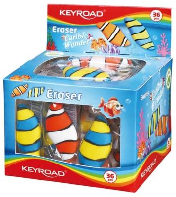 Opakowanie Gumka uniwersalna KEYROAD Caribic Wonder Display 36 sztuk mix
