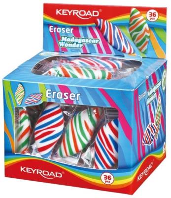 Opakowanie Gumka uniwersalna KEYROAD Tropical Wonder Display 36 sztuk mix