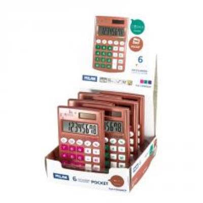 Opakowanie Kalkulator kieszonkowy Copper (6szt) MILAN