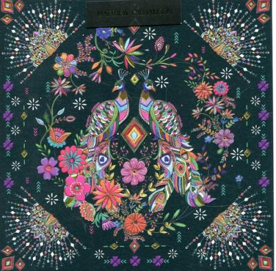 Opakowanie Karnet kwadrat z kopertą Peacock