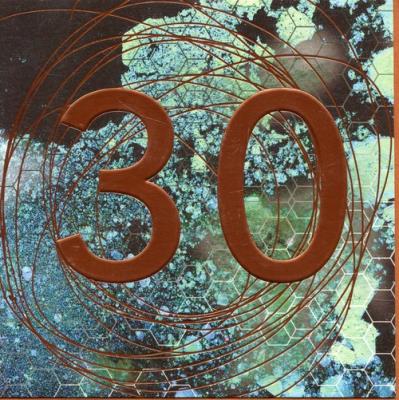 Opakowanie Karnet kwadrat z kopertą Urodziny 30