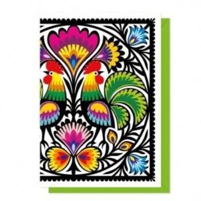 Opakowanie Karnet Nr.5 - koguty łowickie FOLKSTAR