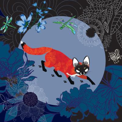 Opakowanie Karnet Swarovski kwadrat Lis