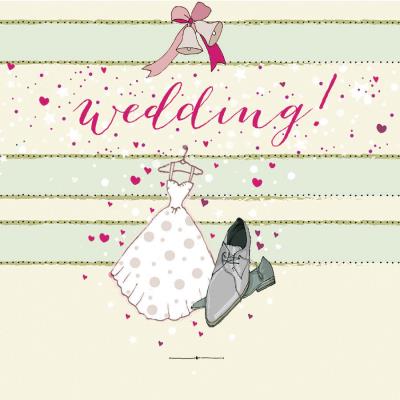 Opakowanie Karnet Swarovski kwadrat Ślub sukienka i buty