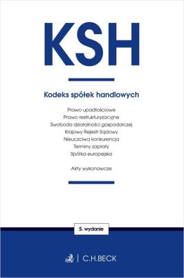 Okładka książki Kodeks spółek handlowych oraz ustawy towarzyszące