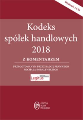 Okładka książki Kodeks spółek handlowych z komentarzem Wydanie z CD