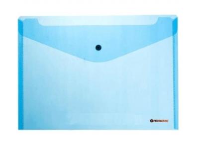 Opakowanie Koperta na zatrzask A4 PP-231 niebieska PENMATE