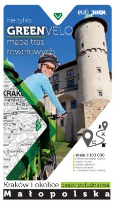 Kraków i okolice południe mapa tras rowerowych. Autor: Opracowanie zbiorowe. SmakLiter.pl Okładka książki Kraków i okolice południe mapa tras rowerowych