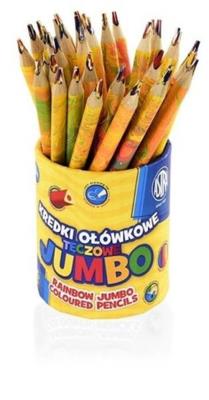Opakowanie Kredki ołówkowe tęczowe Jumbo (36szt) ASTRA