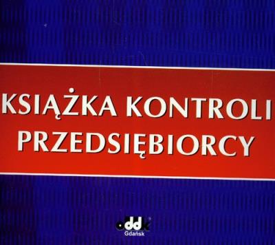 Opakowanie Książka kontroli przedsiębiorcy