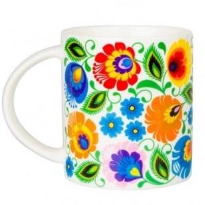 Opakowanie Kubek Janek - lowicki biały FOLKSTAR