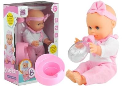 Opakowanie Lalka Bobas z Nocnikiem i Butelką Pije Sika