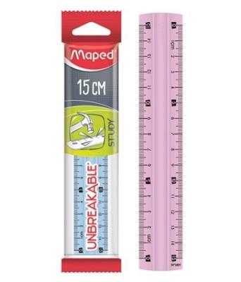 Opakowanie Linijka Study niełamliwa 15cm mix 2 kolorów MAPED
