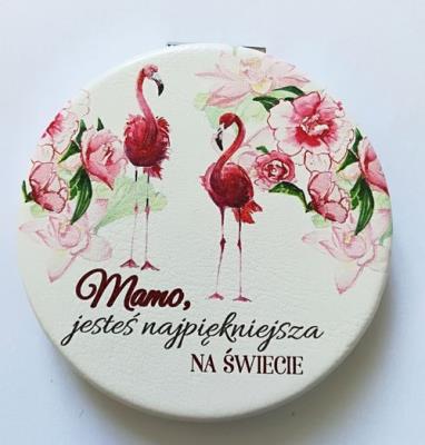 Lusterko składane, Mamo, jesteś najpiękniejsza na świecie!, Flaming. Wydawca: Jawi. SmakLiter.pl Opakowanie Lusterko składane, Mamo, jesteś najpiękniejsza na świecie!, Flaming