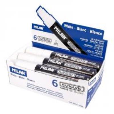 Opakowanie Marker do szyb biały15mm (6szt) MILAN