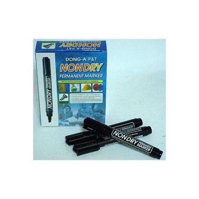 Opakowanie Marker permanentny ścięty czarny (12szt) DONG-A