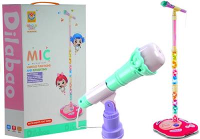 Opakowanie Mikrofon na Stojaku Swiecący Statyw 130cm