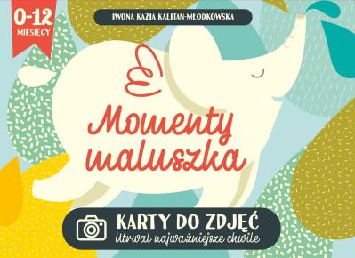 Momenty maluszka. Karty do zdjęć. Autor: Iwona Kazia Kalitan Młodkowska. SmakLiter.pl Okładka książki Momenty maluszka. Karty do zdjęć