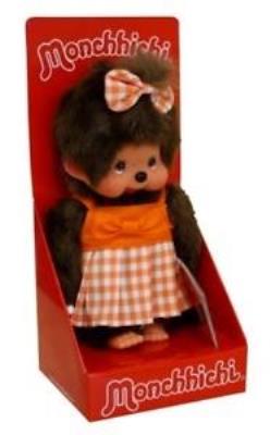 Opakowanie Monchhichi Dziewczynka w pomar. sukience i kokar.