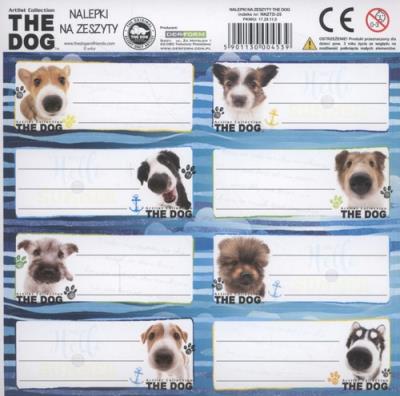 Opakowanie Nalepki na zeszyt The Dog 50 sztuk