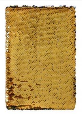 Opakowanie Notes A5/80K Złote cekiny