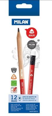 Opakowanie Ołówki trójkątne maxi HB (12szt) MILAN