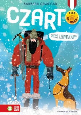 Pies na medal. Czart - pies lawinowy. Autor: Barbara Gawryluk. SmakLiter.pl Okładka książki Pies na medal. Czart - pies lawinowy