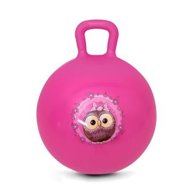 Opakowanie Piłka skacząca Little Owl 45cm różowa