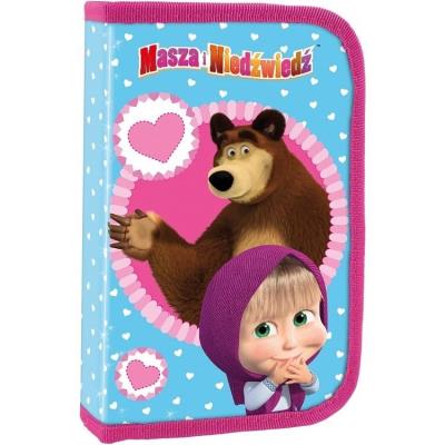 Opakowanie Piórnik jednokomorowy z wyposażeniem Masza i niedźwiedź