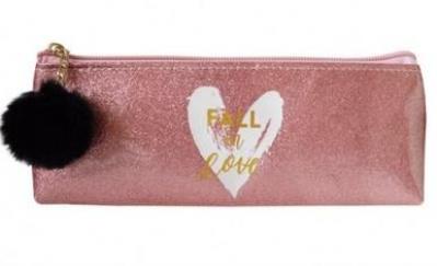 Opakowanie Piórnik z pomponem różowy Fall in Love