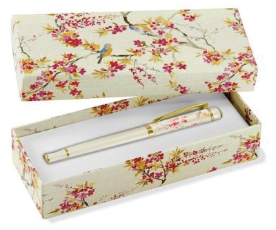 Opakowanie Pióro kulkowe Kwiaty i niebieskie ptaki