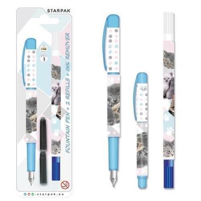 Opakowanie Pióro wieczne + 2naboje + wymazywacz Cuties