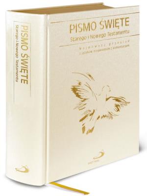 Okładka książki Pismo Święte ST i NT (mały format, białe)