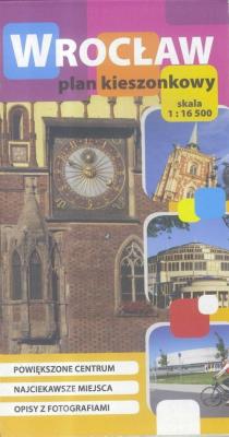 Okładka książki Plan kieszonkowy - Wrocław w.polska 1:16 500
