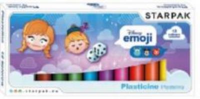 Opakowanie Plastelina 12 kolorów Emoji Frozen