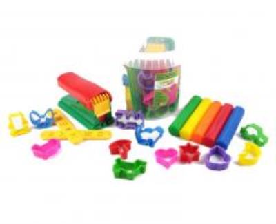 Opakowanie Plastolinka 5 wałków+aksesoria z maszynką