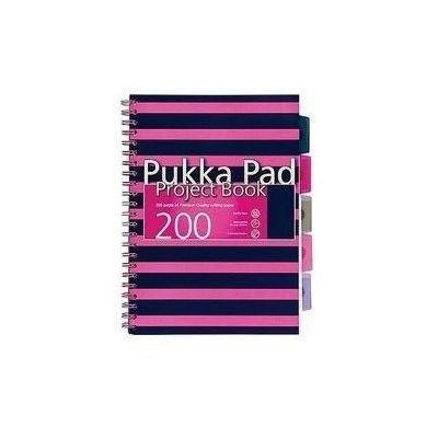 Opakowanie Project Book Navy A5 kratka róż. (3szt) PUKKA