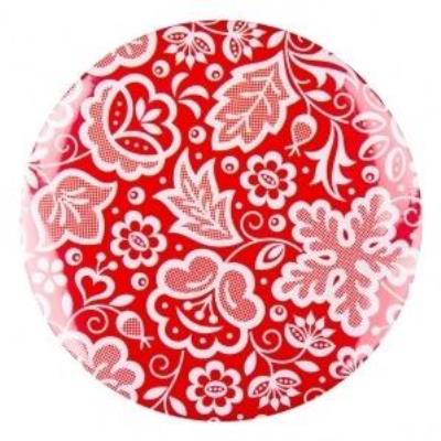 Opakowanie Przypinka duża - kujawska czerwona 58 mm FOLKSTAR