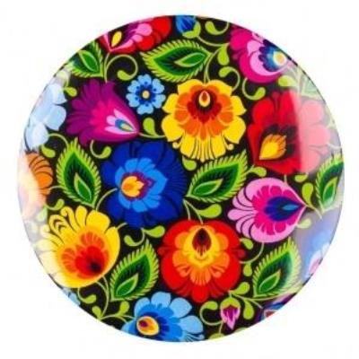 Opakowanie Przypinka duża - łowicka czarna 58 mm FOLKSTAR