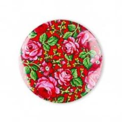 Opakowanie Przypinka mała - góralska czerwona 37 mm FOLKSTAR