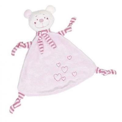 Opakowanie Przytulanka Miś z serduszkami, różowy