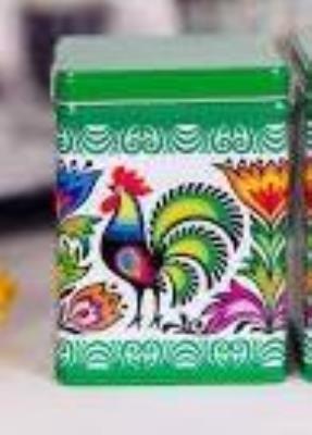 Opakowanie Puszka - koguty wycinanka FOLKSTAR