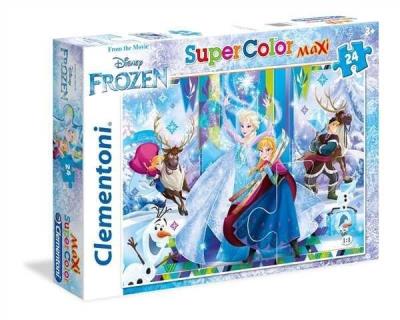 Okładka książki Puzzle 24 maxi Superkolor Frozen