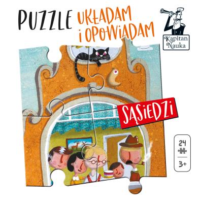 Okładka książki Puzzle Układam i opowiadam Sąsiedzi