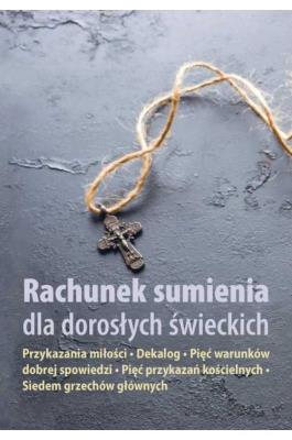 Rachunek sumienia dla dorosłych świeckich. Autor: Robert Krawiec OFMCap. SmakLiter.pl Okładka książki Rachunek sumienia dla dorosłych świeckich
