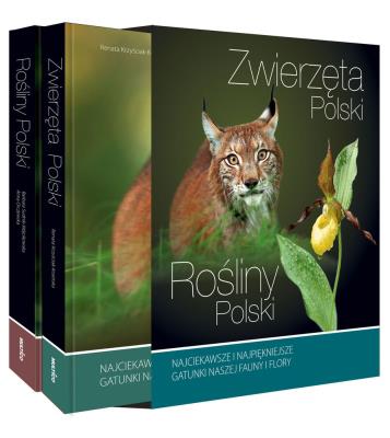 Rośliny Polski i Zwierzęta Polski komplet w etui. Autor: Krzyściak-Kosińska Renata, Orczewska Anna, Barbara Sudnik-Wójcikowska. SmakLiter.pl Okładka książki Rośliny Polski i Zwierzęta Polski komplet w etui