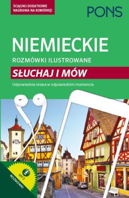Okładka książki Rozmówki ilustrowane. Słuchaj i mów - niemiecki