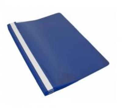 Skoroszyt A4 PP ciemno niebieski. Wydawca: HERLITZ. SmakLiter.pl Opakowanie Skoroszyt A4 PP ciemno niebieski