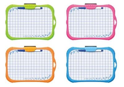 Opakowanie Tablica suchościerlana A4 KEYROAD Mini z markerem mix kolorów